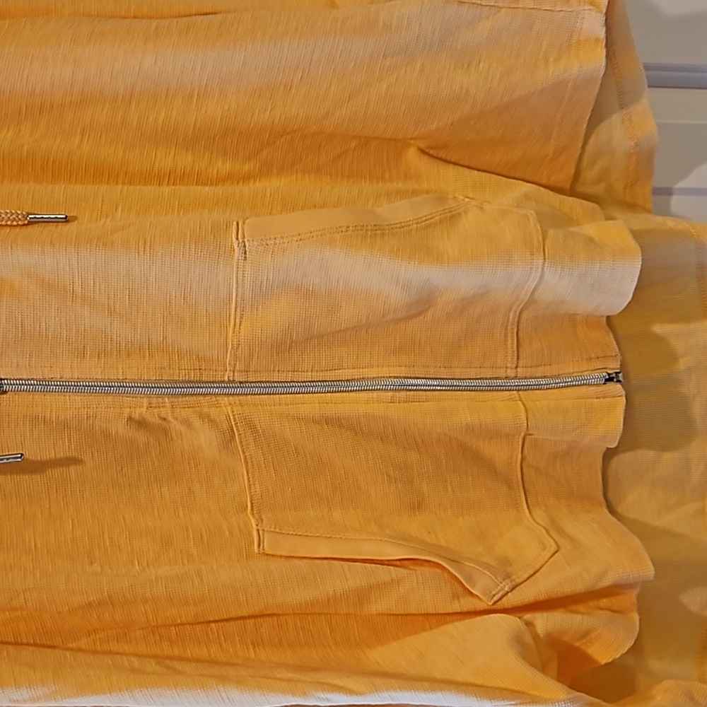 Calvin Klein Performance Light Yellow Zipper Swea… - image 3